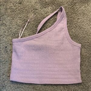 Lavender One-Shoulder Women's Top